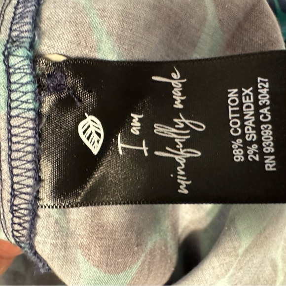 NIC+ZOE Teal and Navy Polka Dot Blouse - Picture 7 of 7